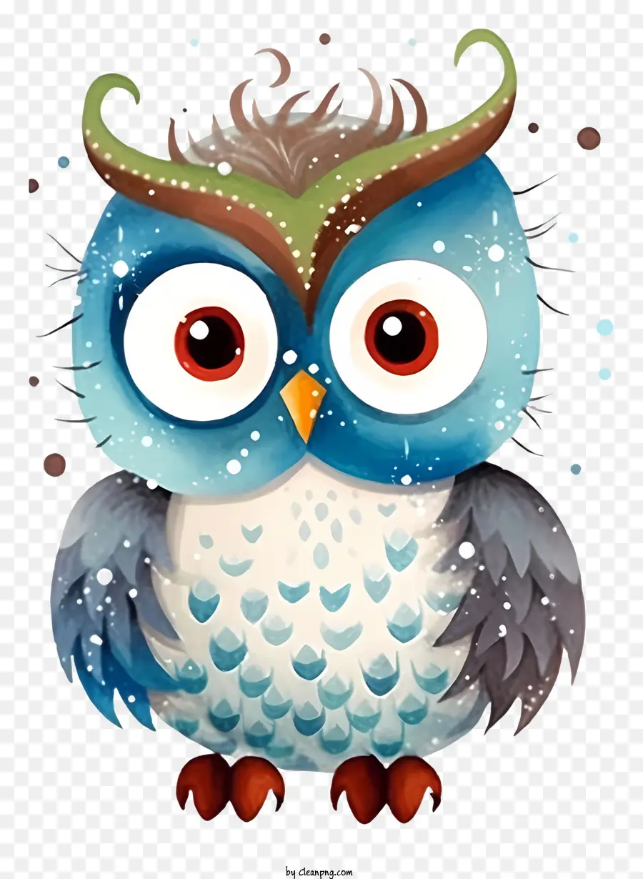 Chouette De Dessin Animé，Hibou Coloré PNG