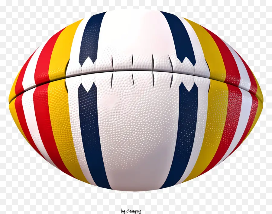 Football，Ballon De Rugby Coloré PNG