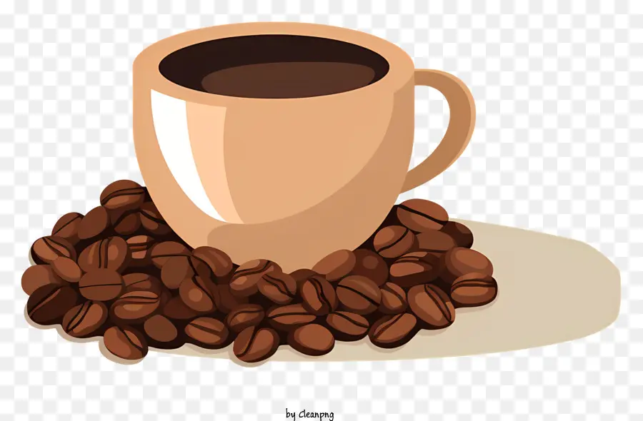 Tasse à Café，Café En Grains PNG