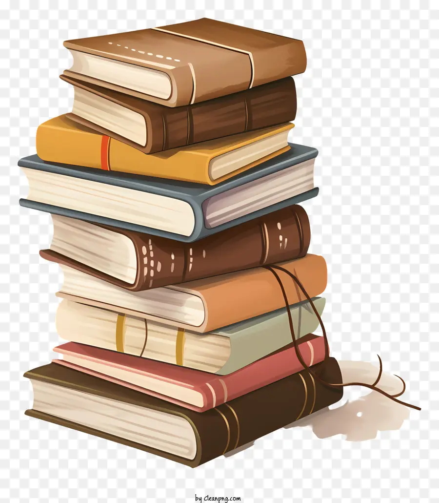 Livres Anciens，Pile De Livres PNG