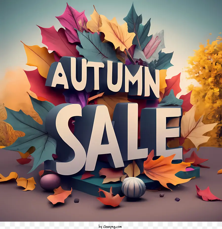 Vente D'automne，Feuilles PNG