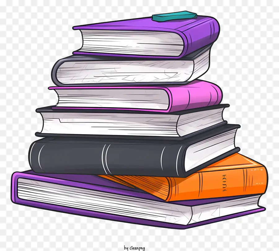 Livres，Pile De Livres PNG