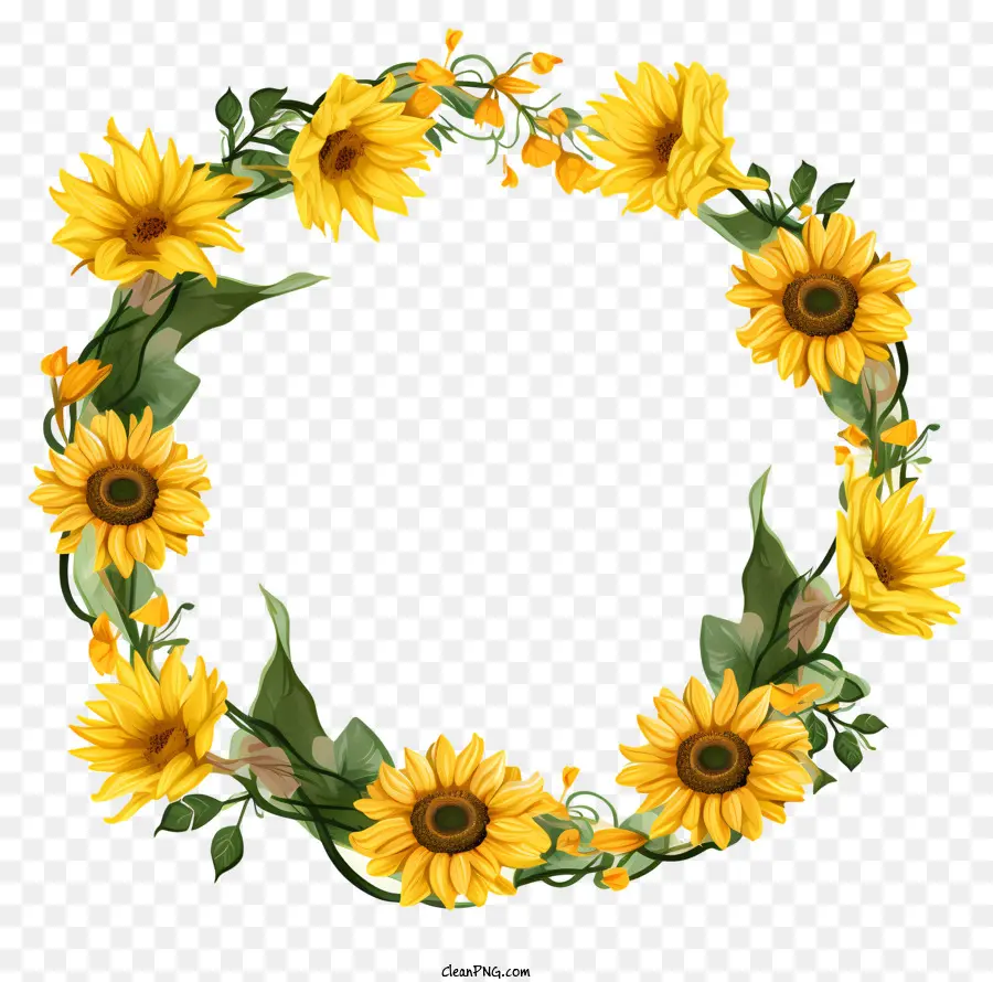 Couronne，Tournesols PNG