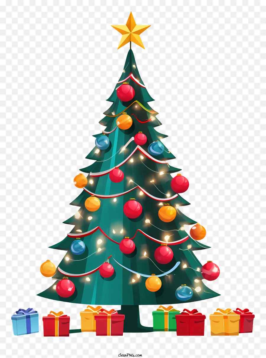 Arbre De Noël，Boîte En Carton PNG