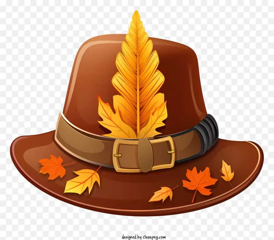 Chapeau En Cuir Marron，Chapeau Marron PNG