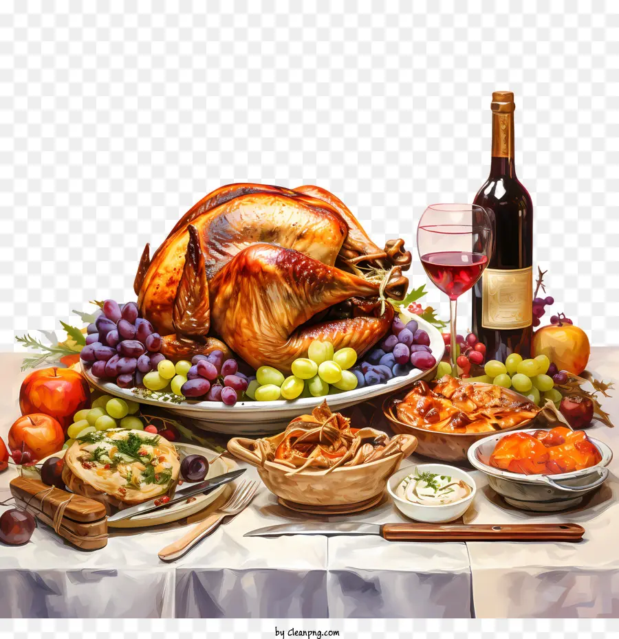 Le Dîner De Thanksgiving，La Turquie PNG