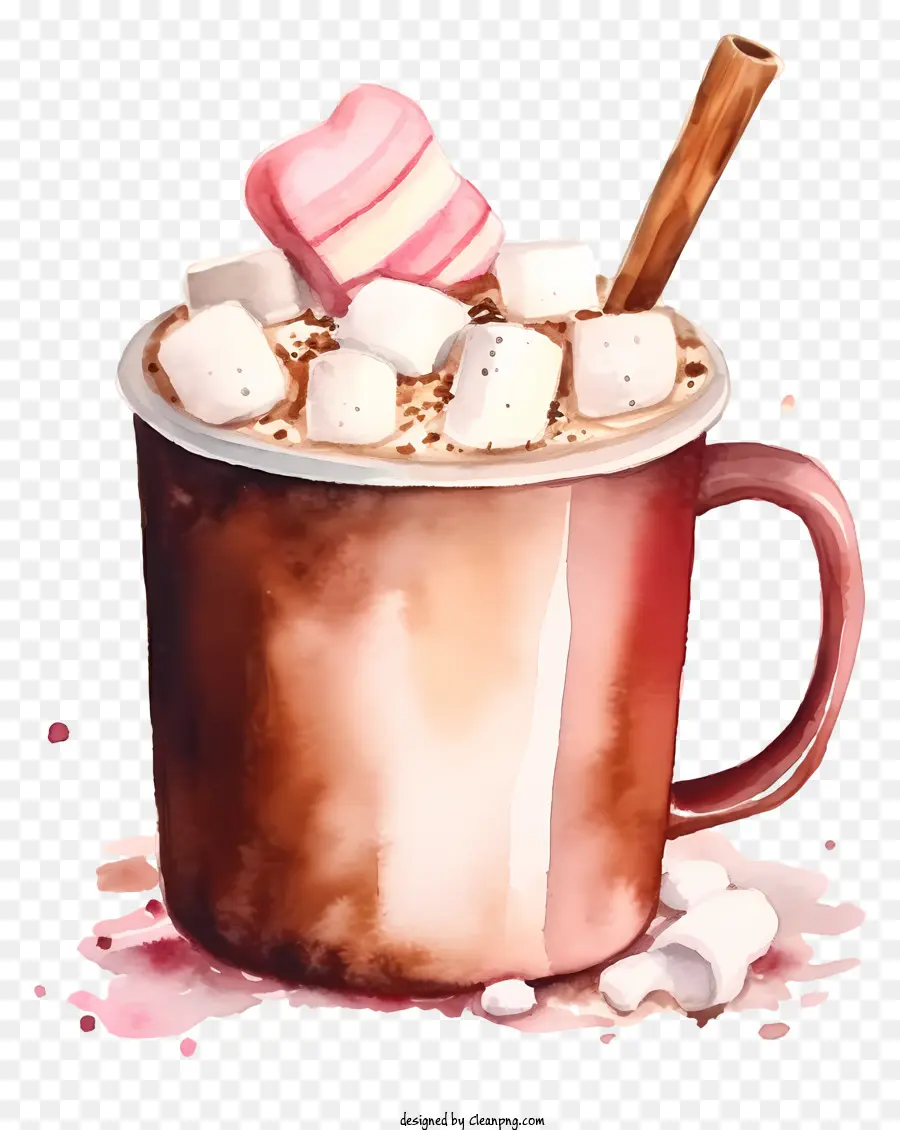 Chocolat Chaud，De La Crème Fouettée PNG