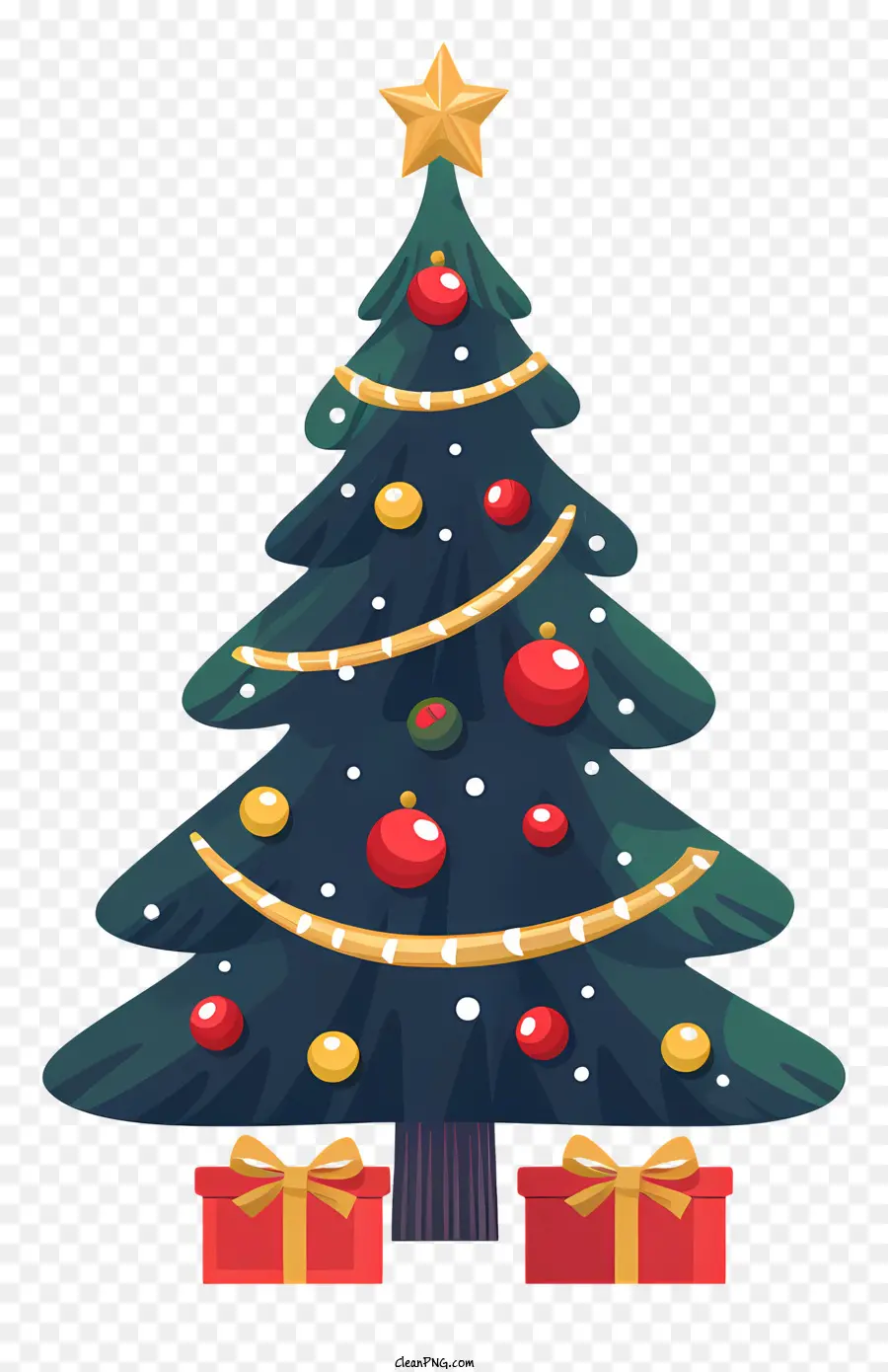 Arbre De Noël，Étoile PNG