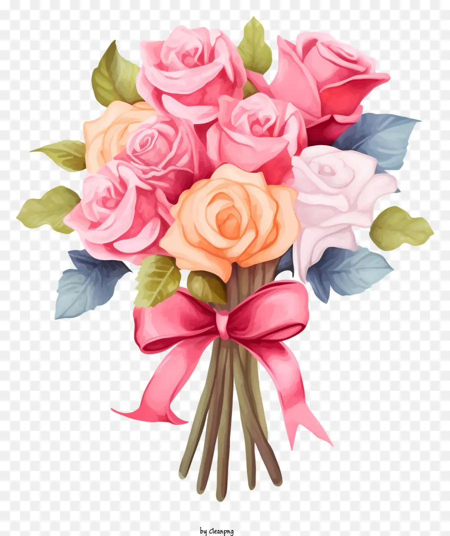 Bouquet，Roses Roses Et Orange PNG