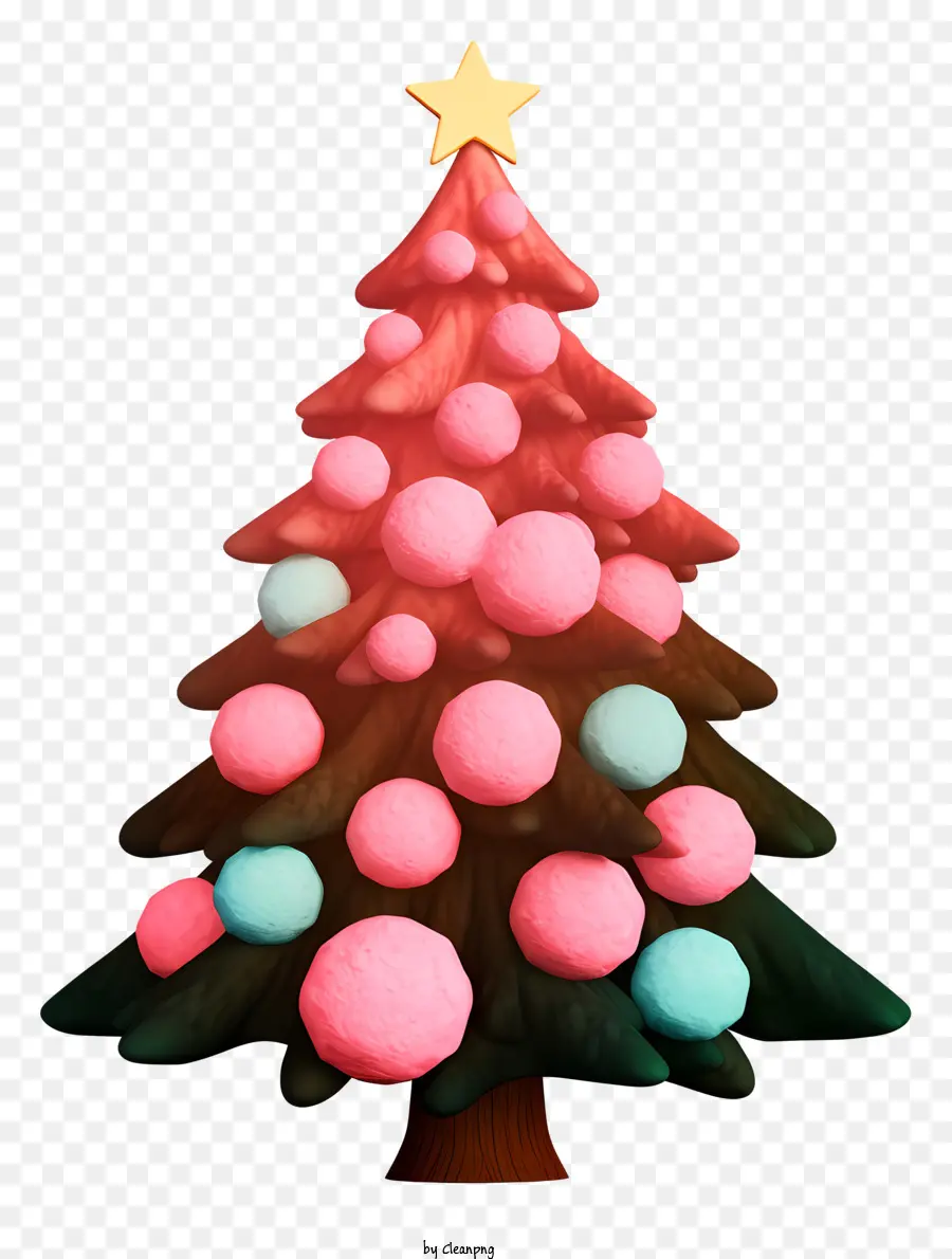 Arbre De Noël，Arbre De Noël Rouge PNG