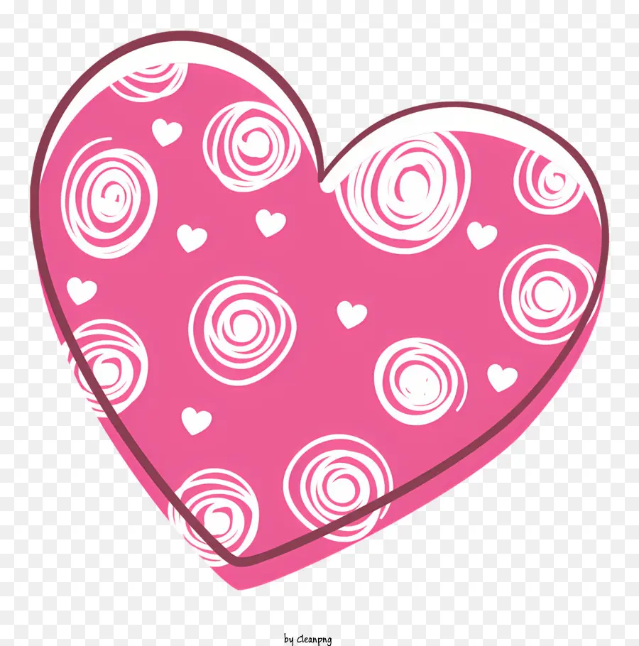 Forme De Coeur Rose，Coeur Rose PNG