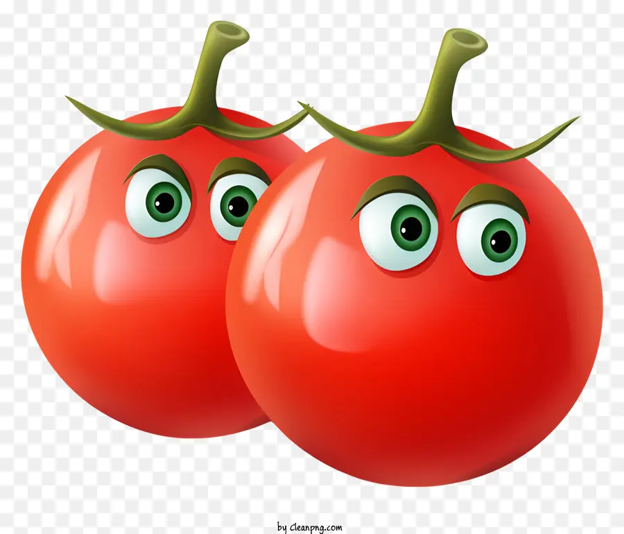 Tomates Sur Googlyeyed，Tomates Drôles PNG