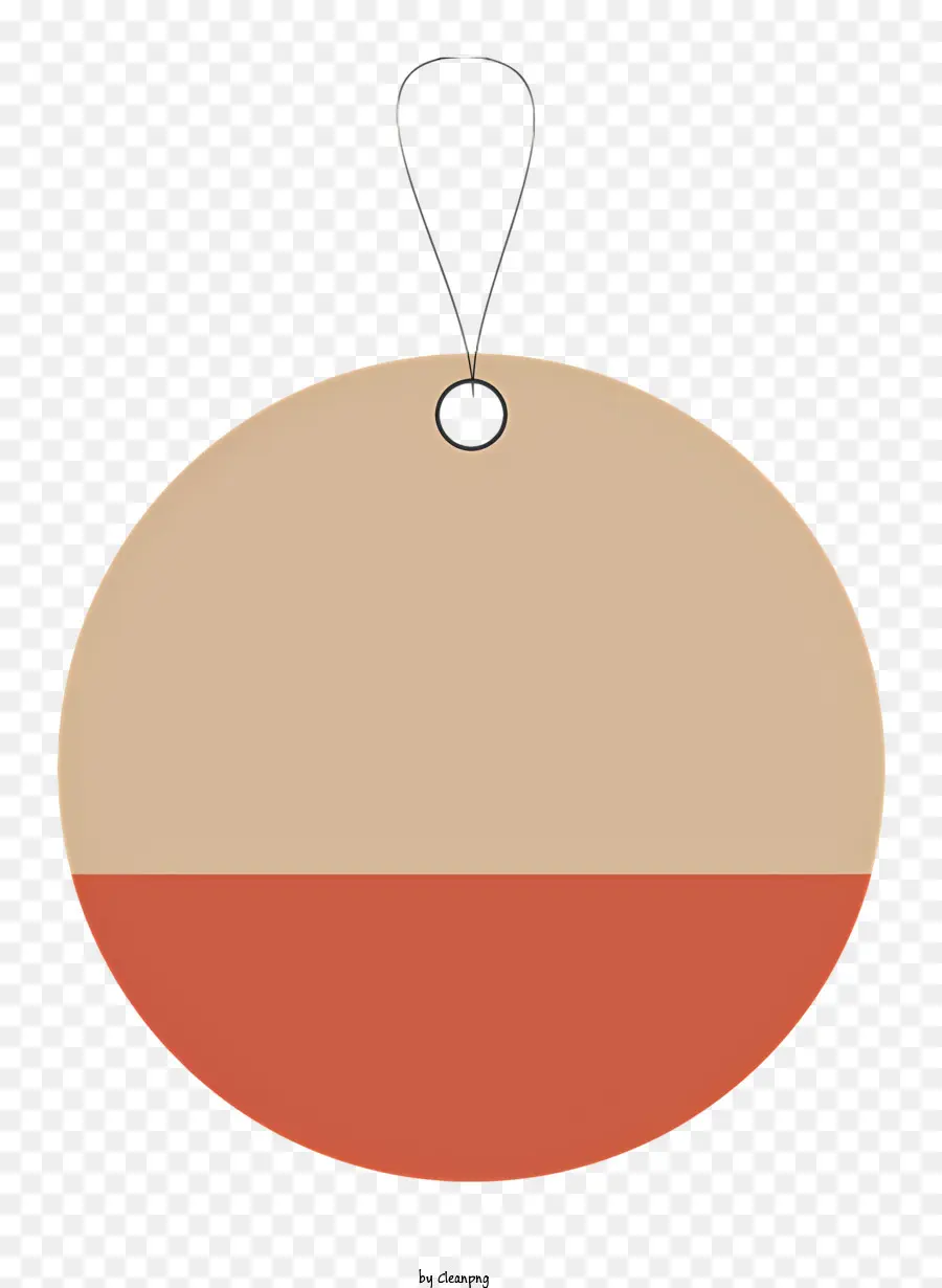 Cercle De Papier，Étiquette Beige PNG