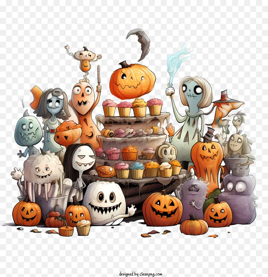 Fête D'halloween，Spooky PNG
