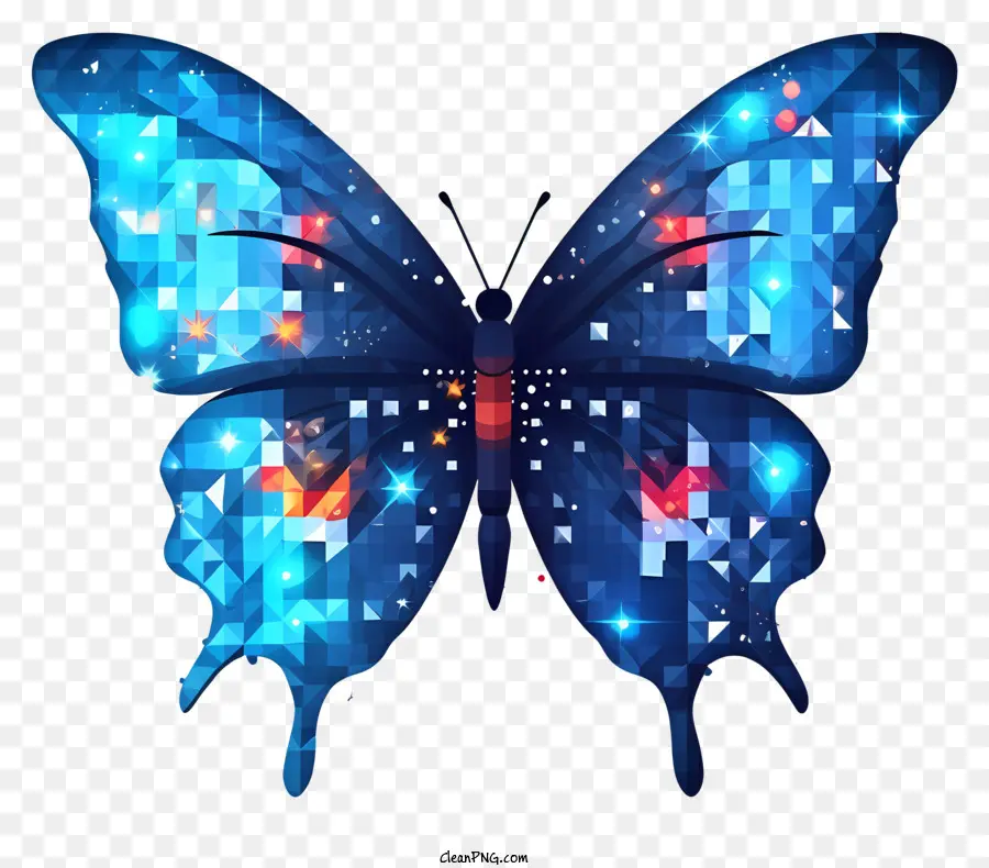 Papillon，Papillon Bleu PNG