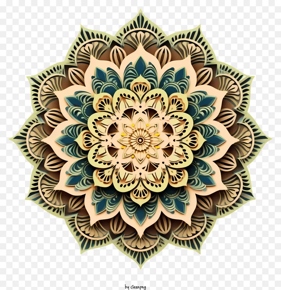 Conception Florale，Mandalas PNG