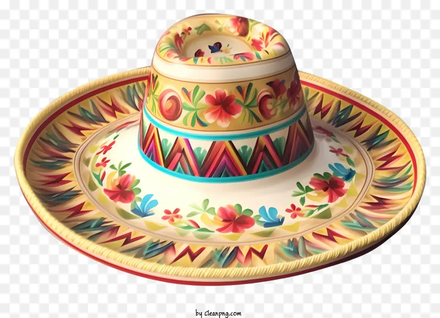 Chapeau Mexicain，Matériau D'argile PNG