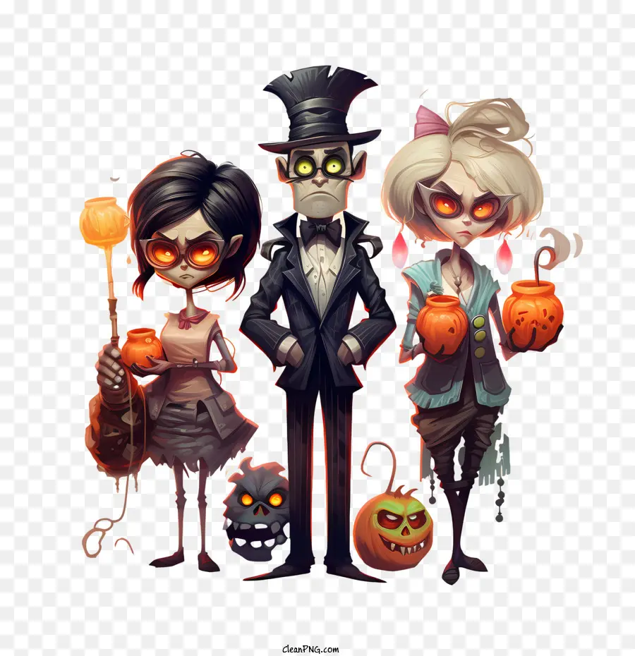 Fête D'halloween，Personnages D'halloween PNG