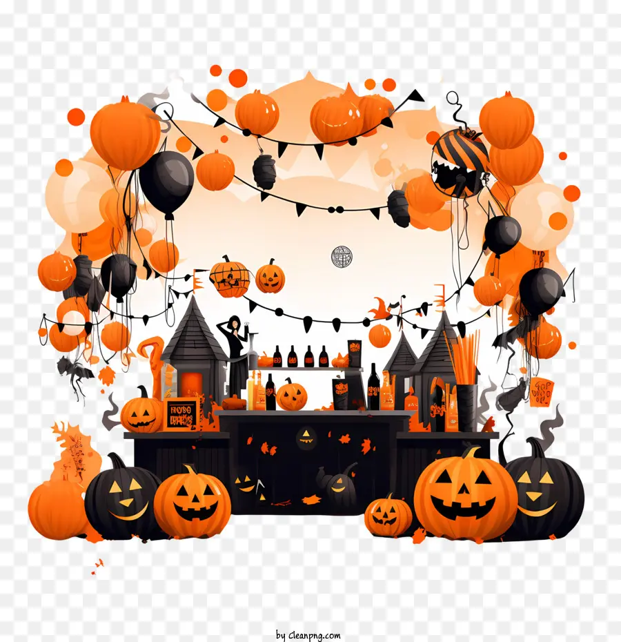 Fête D'halloween，Décorations D'halloween PNG