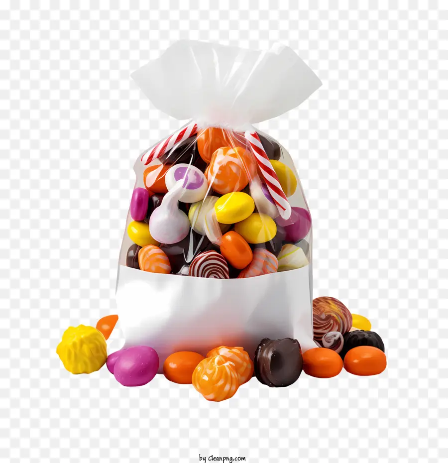 Bonbons D'halloween，Bonbons Colorés PNG