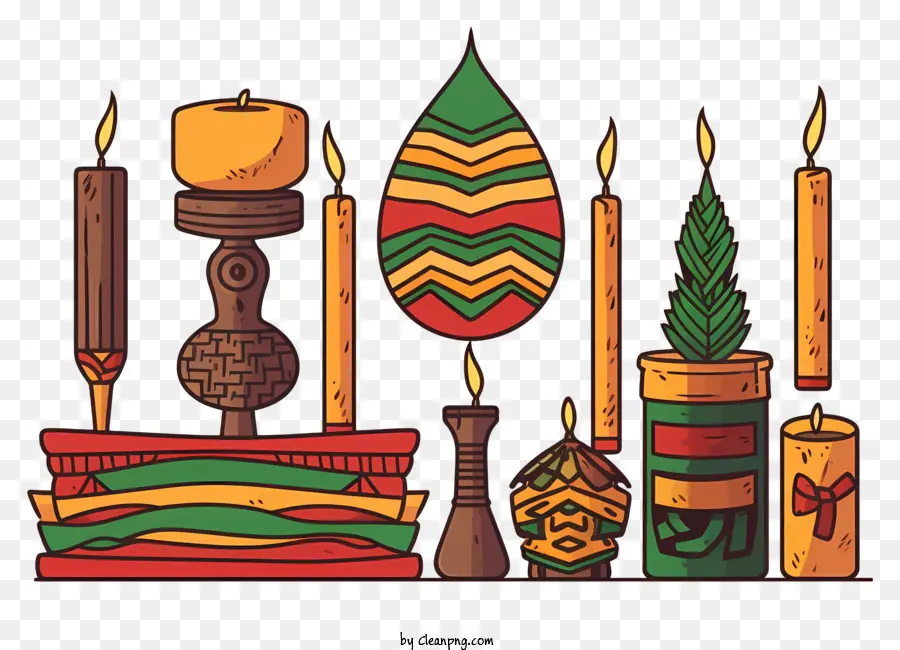 Bougies Africaines，Décor D'inspiration Africaine PNG