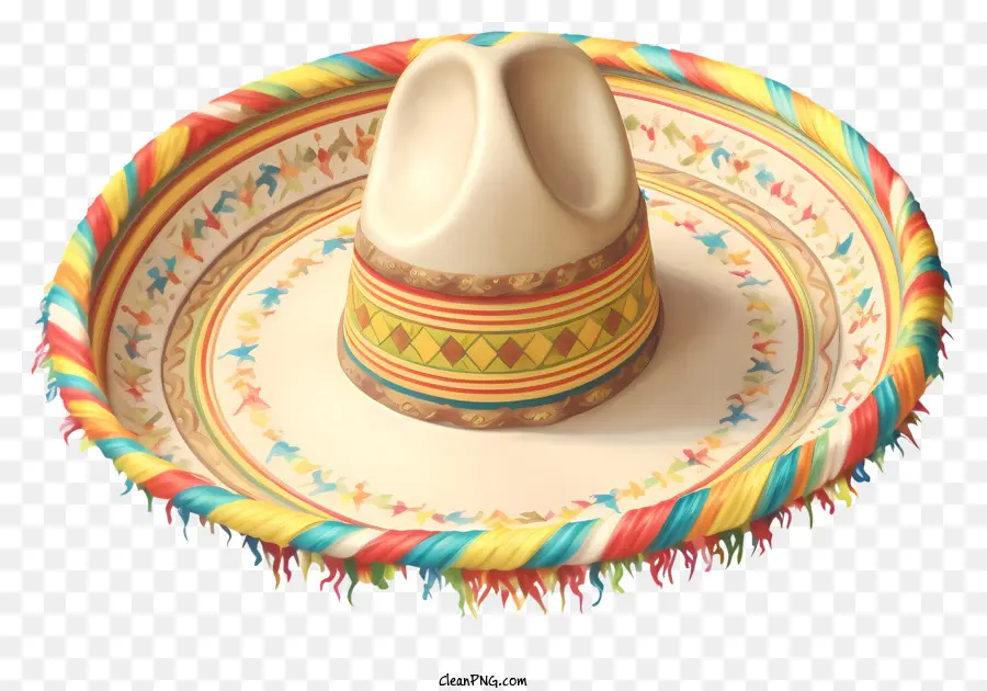 Sombrero Mexicain，Sombrero Coloré PNG