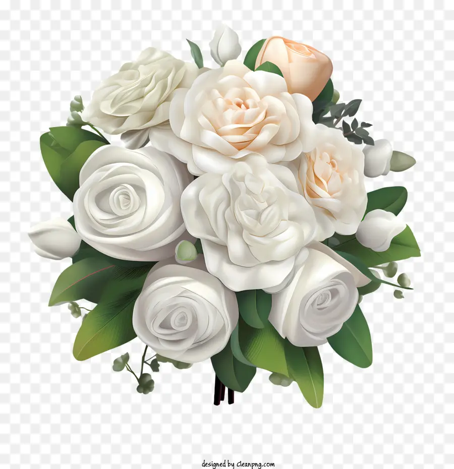 Fleur De Rose Blanche，Roses Blanches PNG