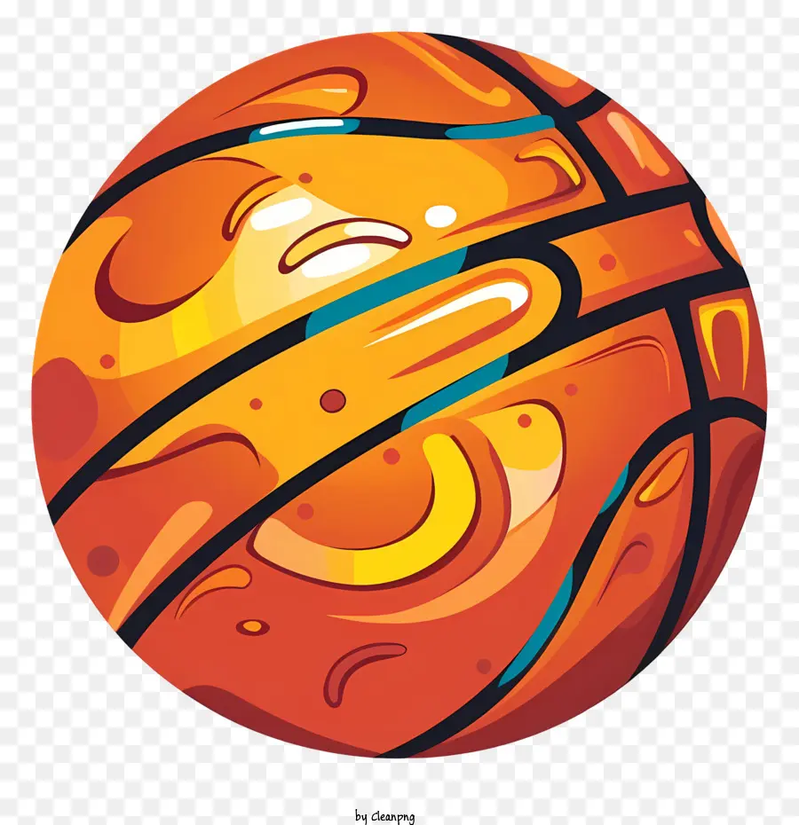 De Basket Ball，Orange PNG