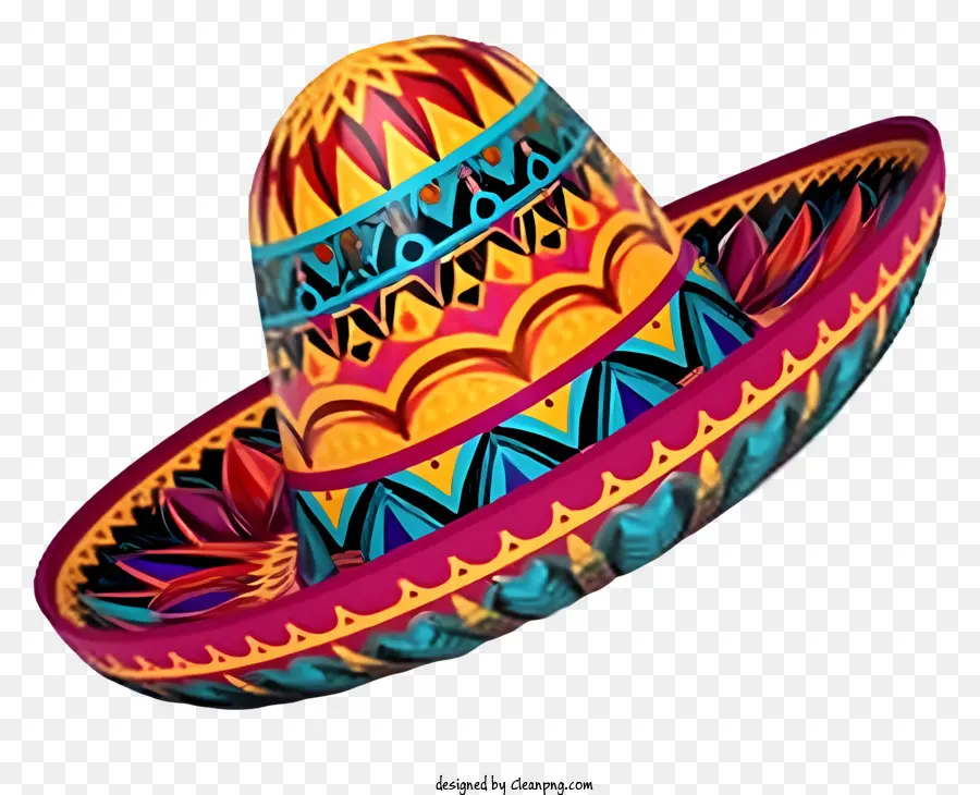 Mexicaine Sombrero，Chapeau Coloré PNG
