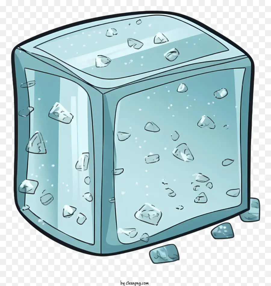 Cube De Glace，Cube Transparent PNG