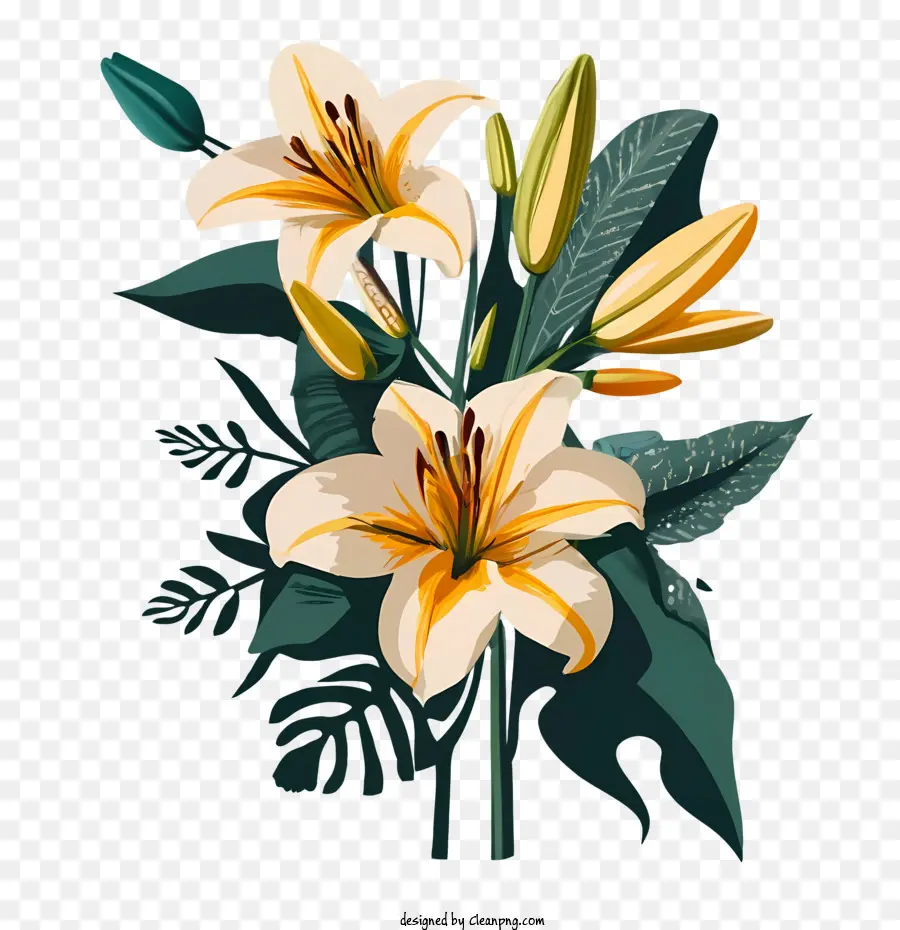 Fleurs De Lys，Fleurs Colorées PNG