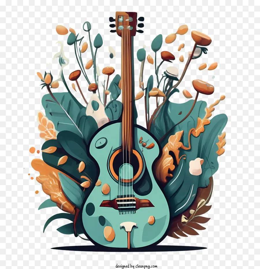 Guitare，Les Plantes PNG