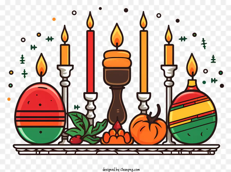 Menorah，Bougies PNG