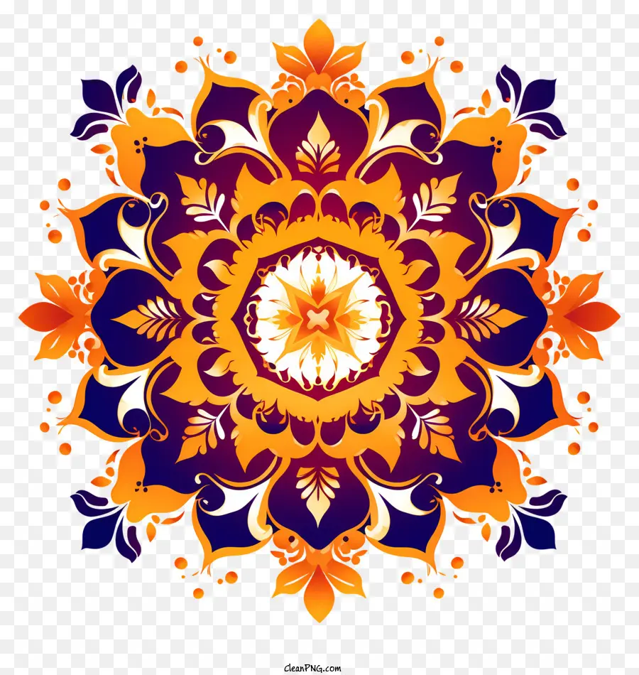 Motif Floral Circulaire，Mandalas PNG