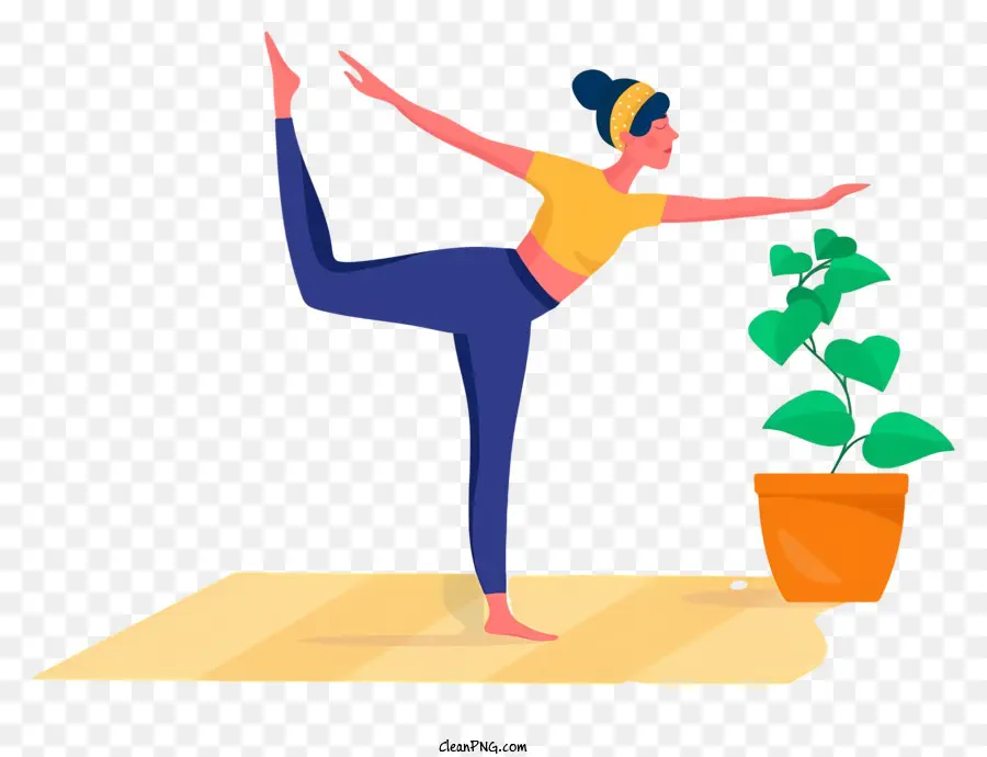 Pratique Du Yoga，Femme Pratiquant Le Yoga PNG