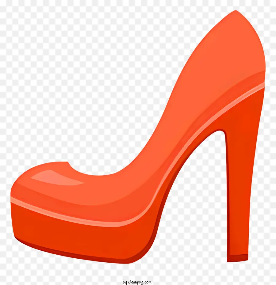 Chaussures à Talons Hauts Oranges，Talon Haut Rouge PNG