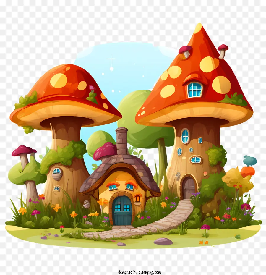 Maison Champignon，Champignons PNG