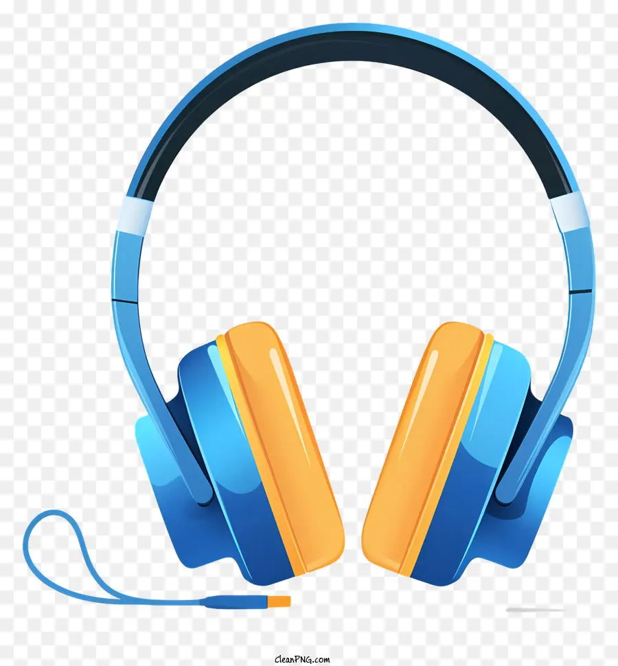 Casque，Casque Bleu Et Orange PNG