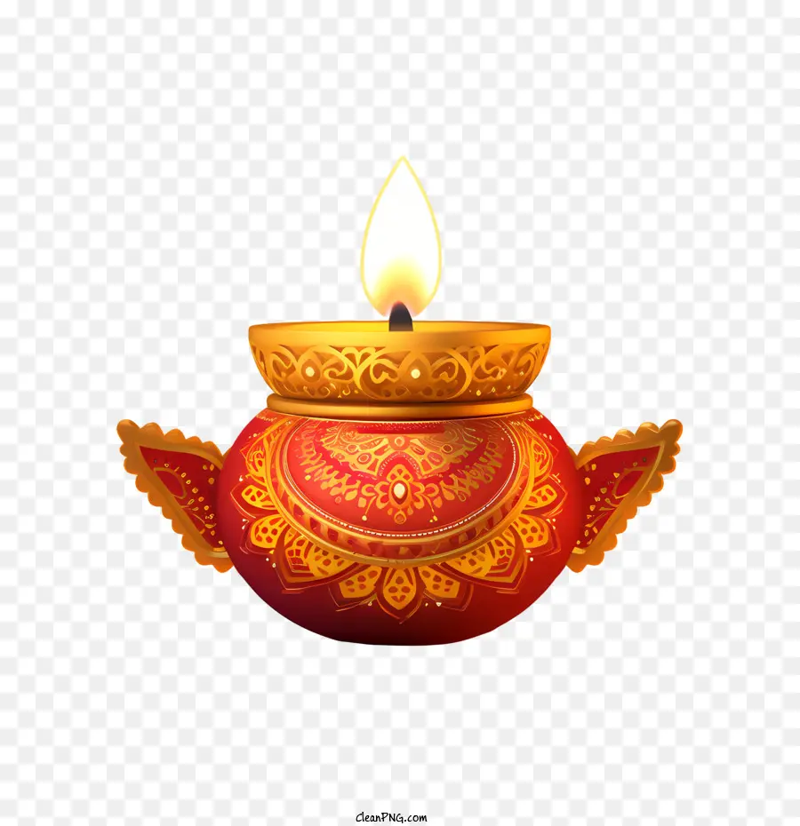 Diwali Lampe，La Lumière PNG