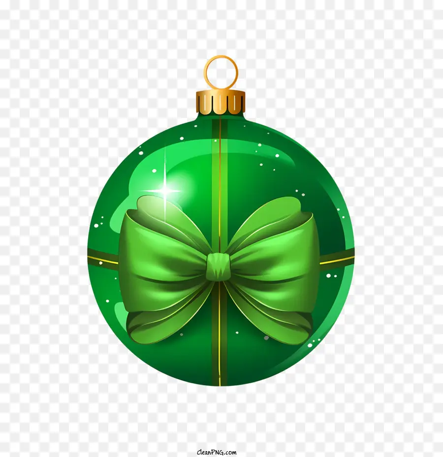 Boule De Noël，Ornement Vert PNG