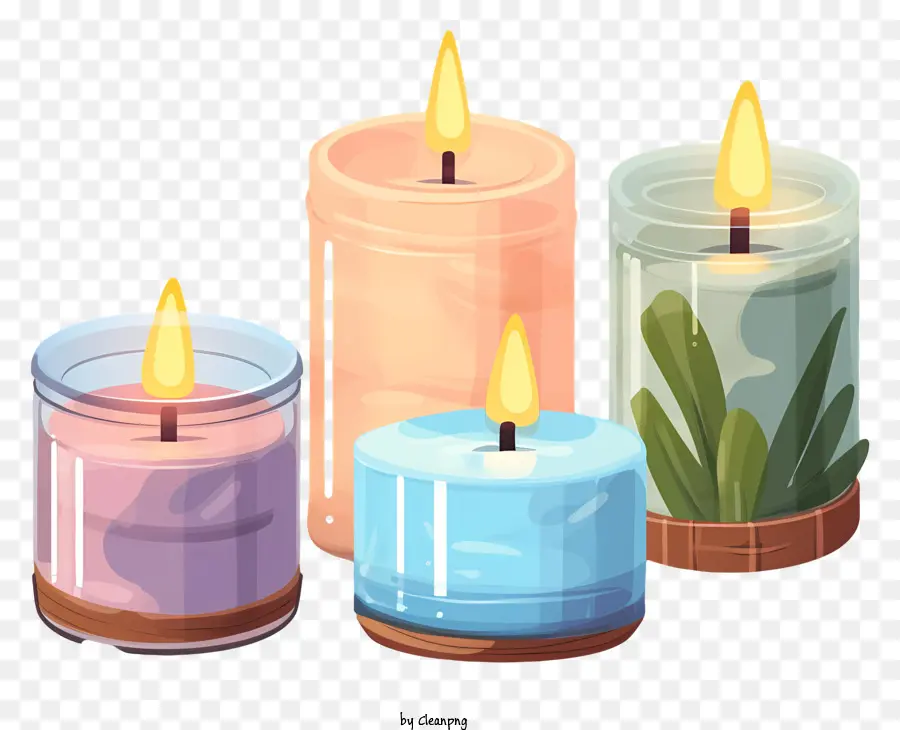 Bougies，Les Couleurs PNG