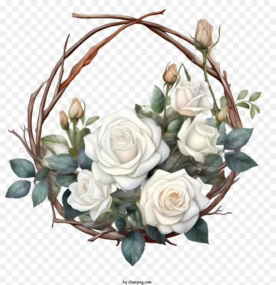 Fleur De Rose Blanche，Roses Blanches PNG