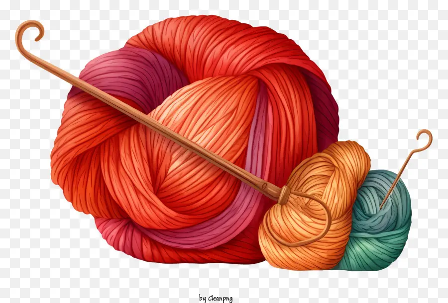 Tricot，Boules De Fil Colorées PNG