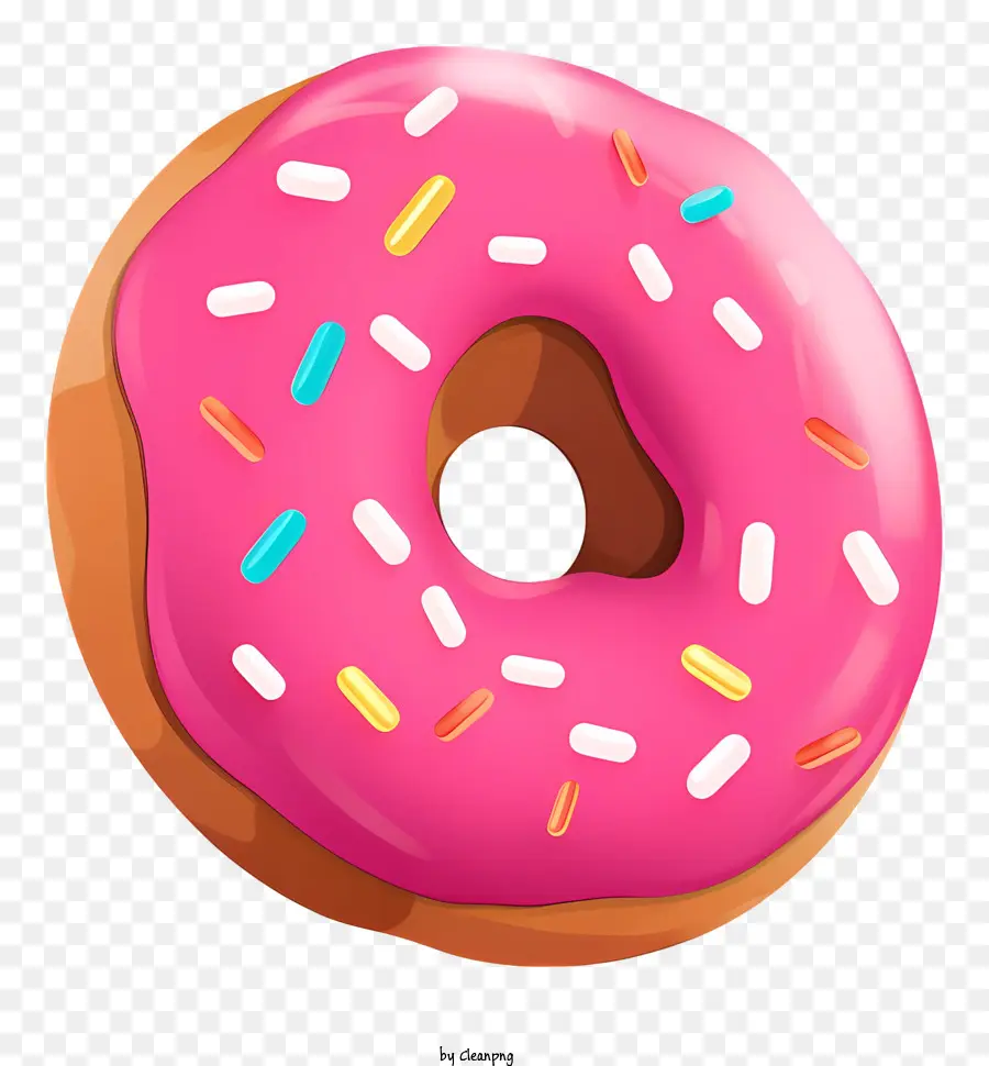 Beignet Rose，Donut PNG