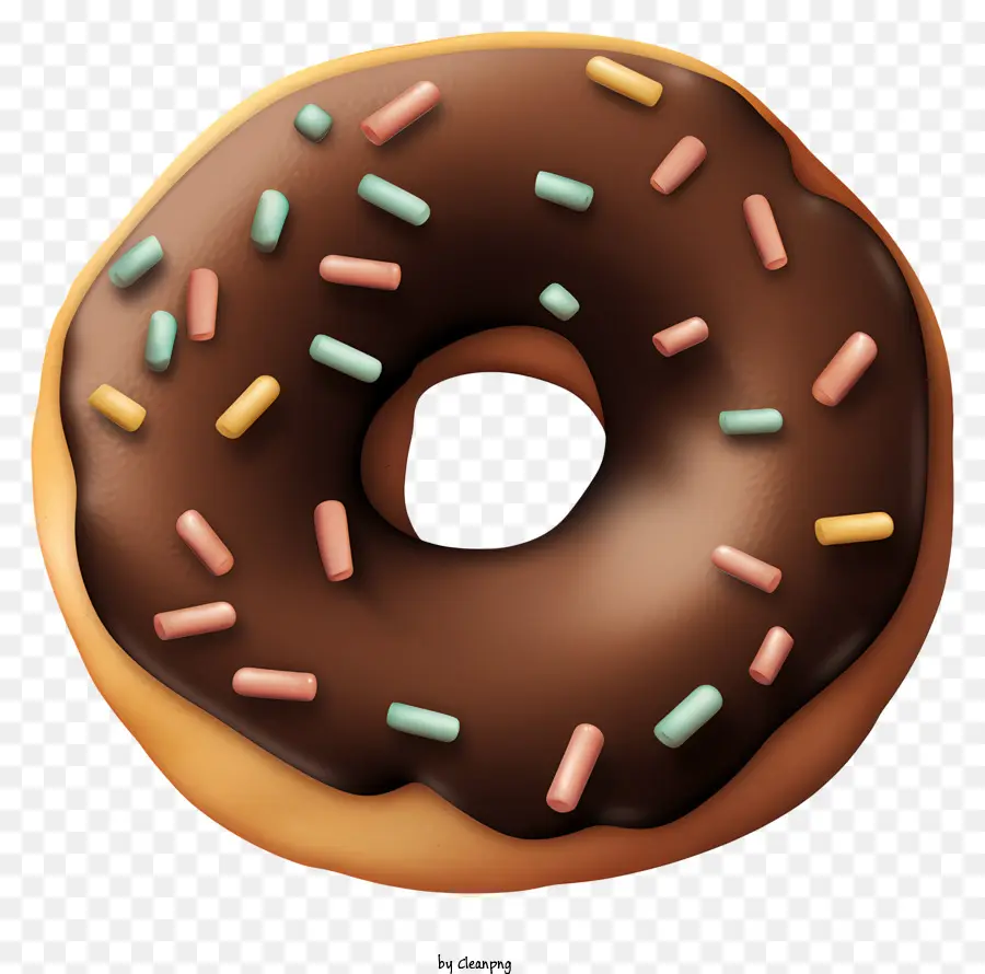 Beignet Au Chocolat，Donut PNG