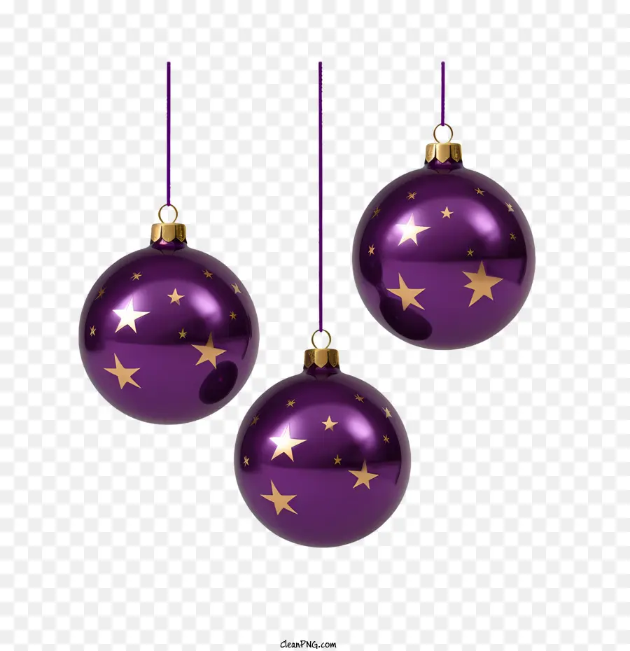 Boule De Noël，Décorations De Noël Violettes PNG