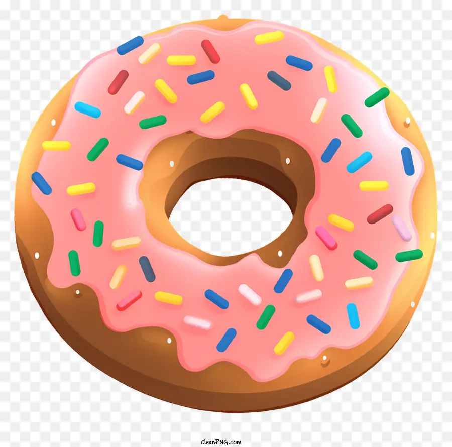 Beignet Rose，Donut PNG