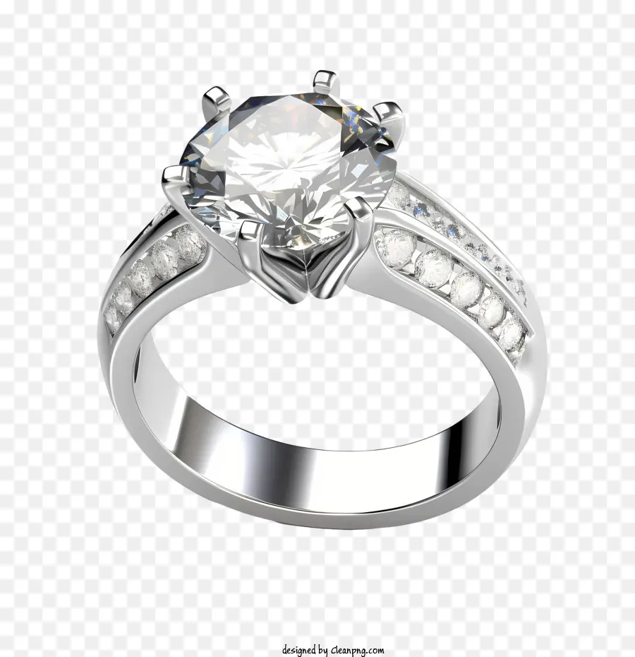 Bague En Diamant，Bague Diamant PNG