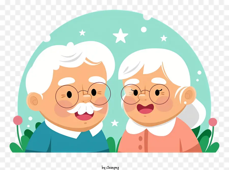 Couple De Personnes âgées，Souriant PNG