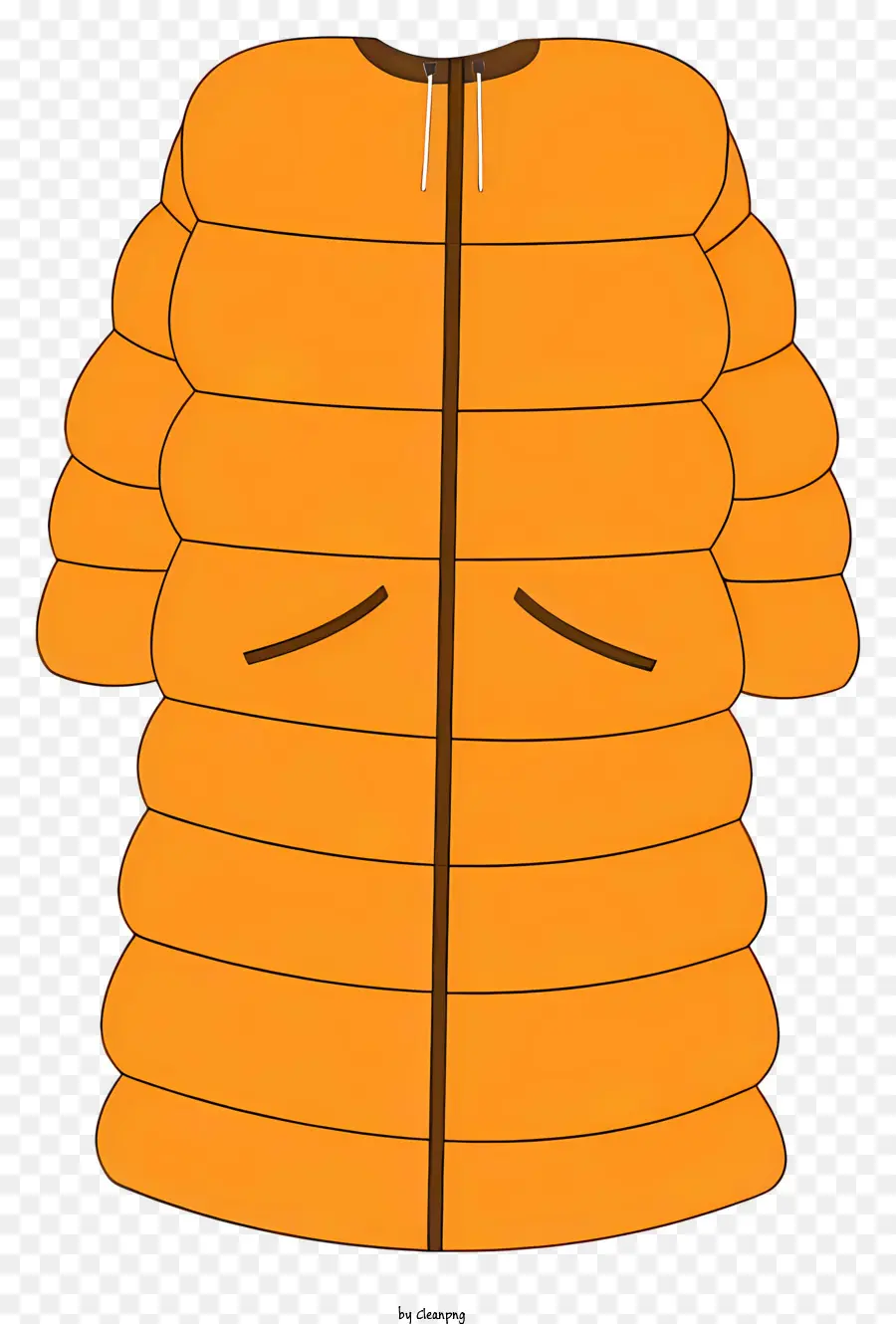 Veste Sans Manches Avec Fermeture éclair，Manteau Orange PNG